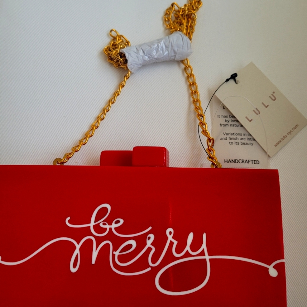 LuLu Be Merry Holiday Acrylic Purse!